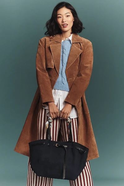 BLANKNYC Suede Trench Coat