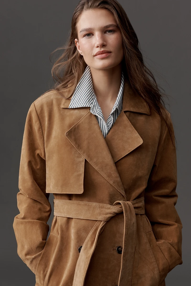 BLANKNYC Suede Trench Coat