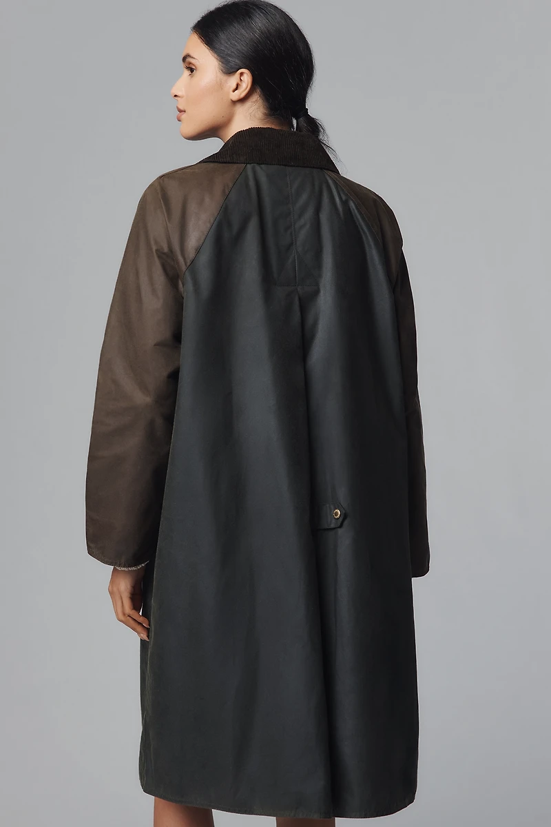 Barbour Evette Waxed Cotton Car Coat