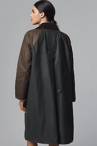 Barbour Evette Waxed Cotton Car Coat