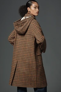 Barbour Melody Check Wool Duffle Coat