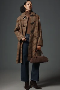 Barbour Melody Check Wool Duffle Coat