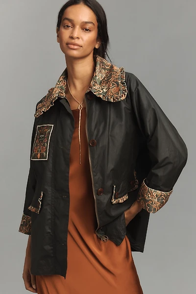 Barbour x Farm Rio Maria-Clara Waxed Jacket