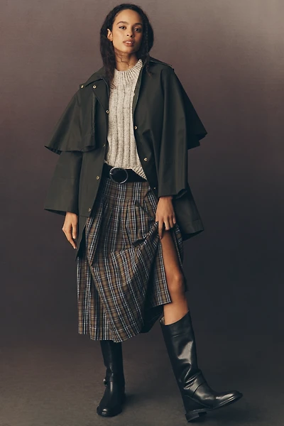 Barbour Fia Showerproof Cape Trench Coat