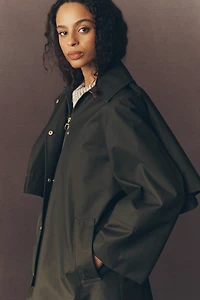 Barbour Fia Showerproof Cape Trench Coat