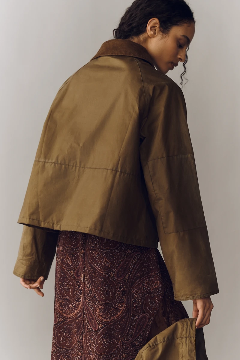 Barbour Liza Waxed Cotton Hooded Jacket