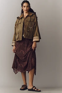 Barbour Liza Waxed Cotton Hooded Jacket