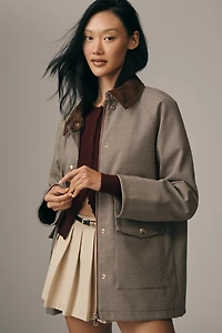 RD Style Bea Houndstooth Quilted Barn Jacket