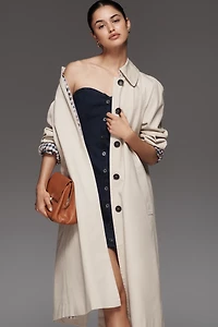 Avec Les Filles Long Trench Coat