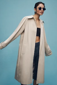 Avec Les Filles Long Trench Coat