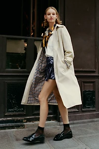 Avec Les Filles Long Trench Coat