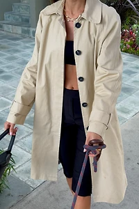Avec Les Filles Long Trench Coat
