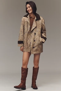Avec Les Filles Floral Trench Coat