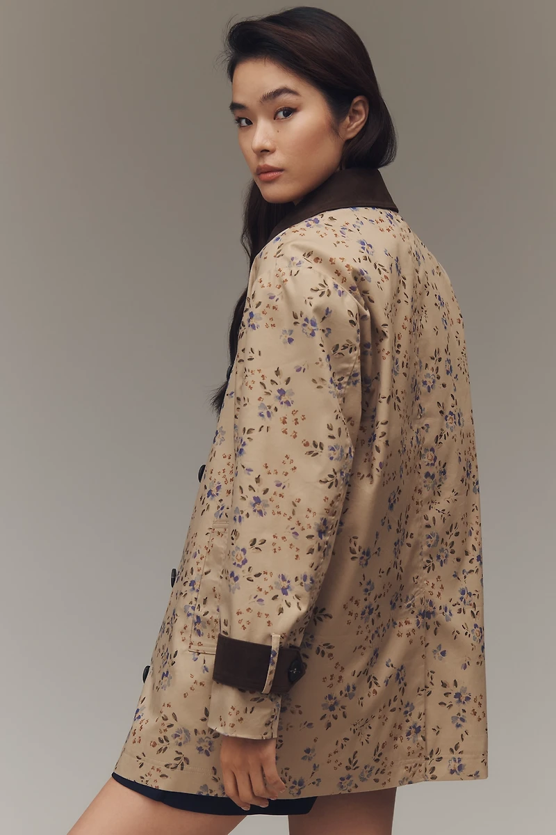 Avec Les Filles Floral Trench Coat