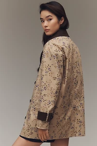 Avec Les Filles Floral Trench Coat