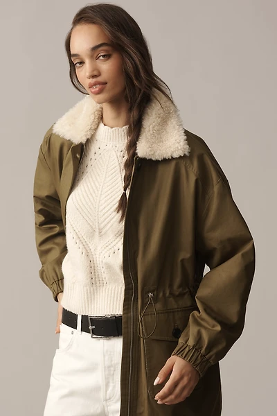 Avec Les Filles Oversized Cinched Utility Jacket