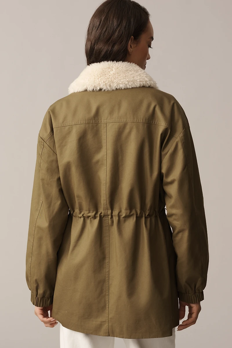 Avec Les Filles Oversized Cinched Utility Jacket
