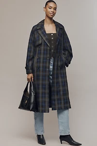 Avec Les Filles Belted Trench Coat