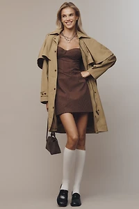 Avec Les Filles Mid-Length Cape Raincoat