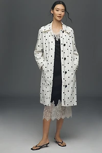 Avec Les Filles Polka Dot Car Coat