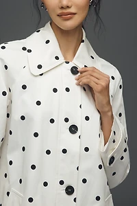 Avec Les Filles Polka Dot Car Coat