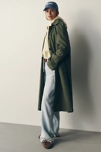 Avec Les Filles Long Trench Coat