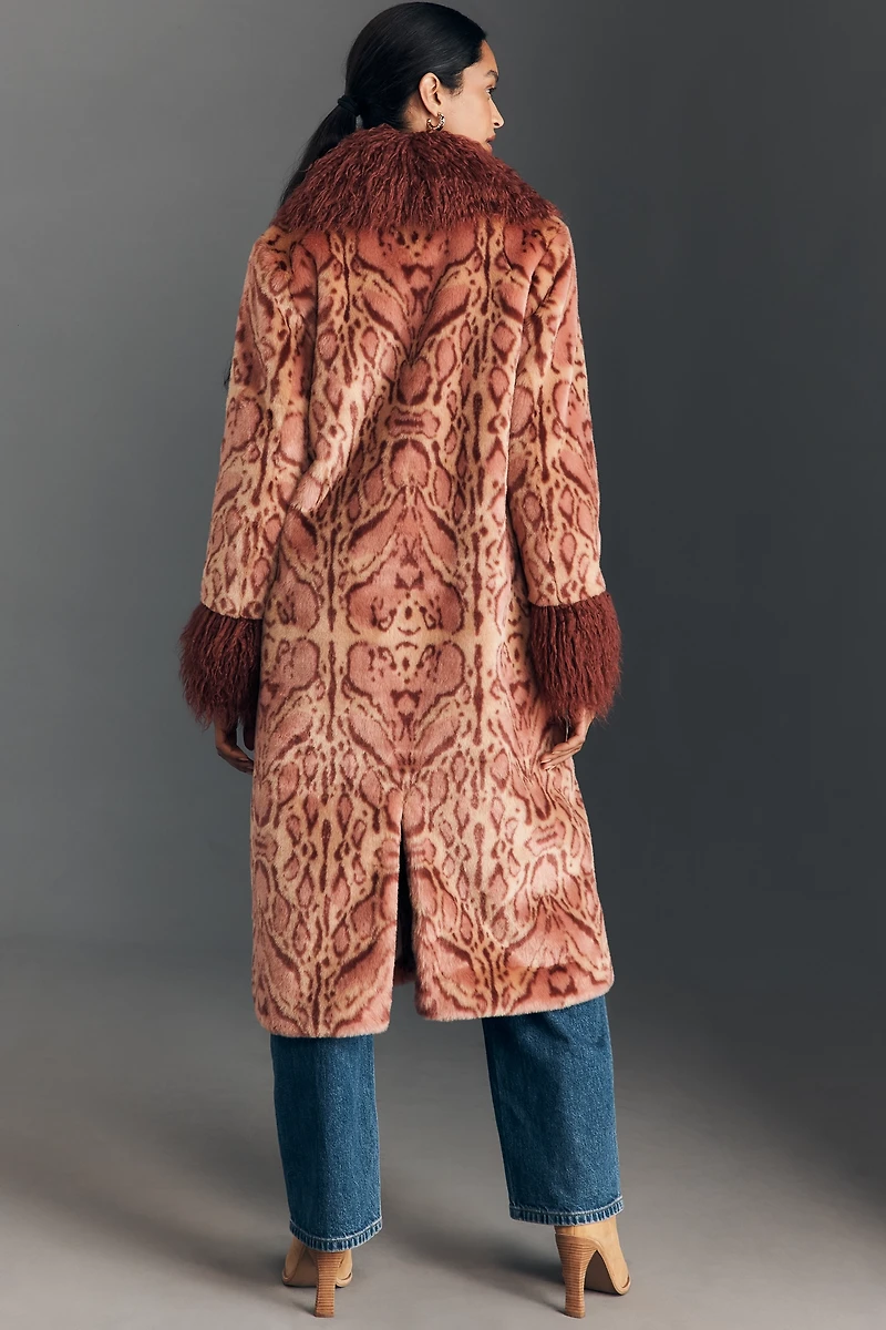 Unreal Fur Cuvee Rose Faux-Fur Coat