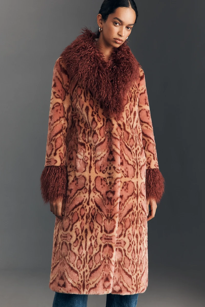 Unreal Fur Cuvee Rose Faux-Fur Coat
