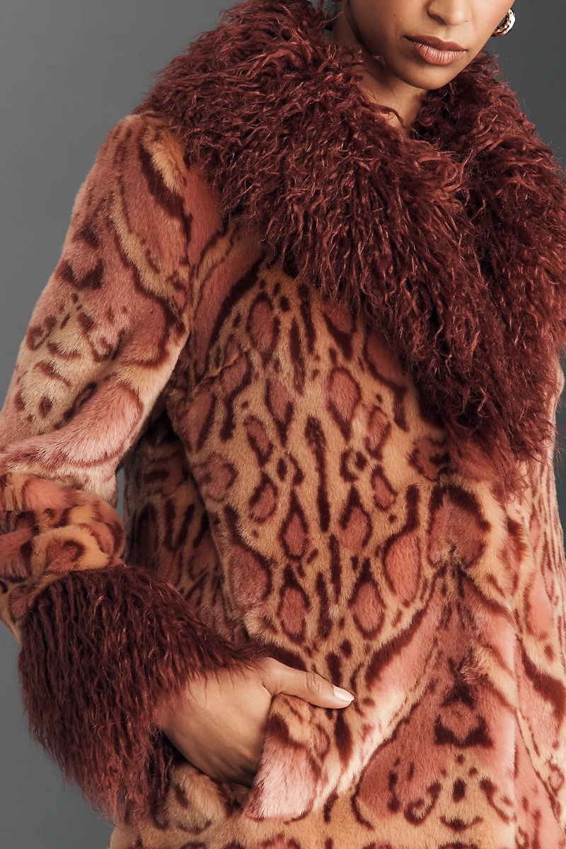 Unreal Fur Cuvee Rose Faux-Fur Coat