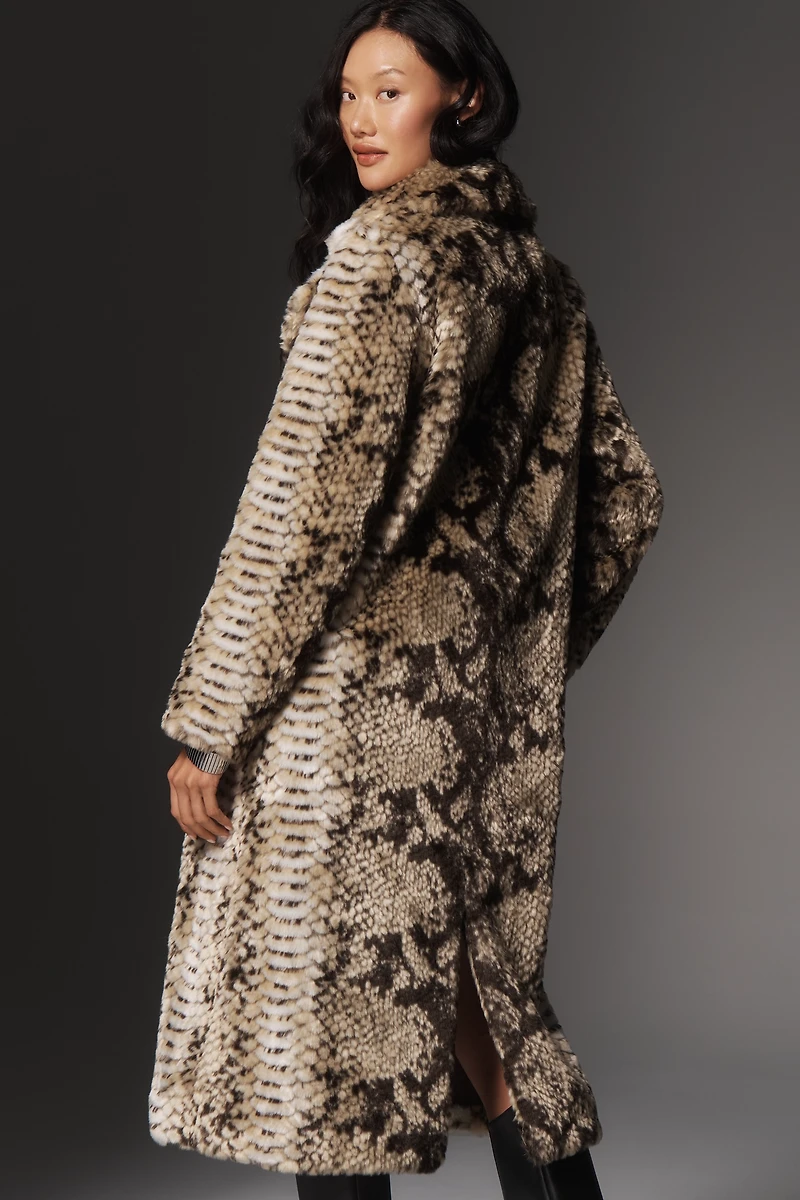Unreal Fur Madam Grace Faux-Fur Snake Print Jacket
