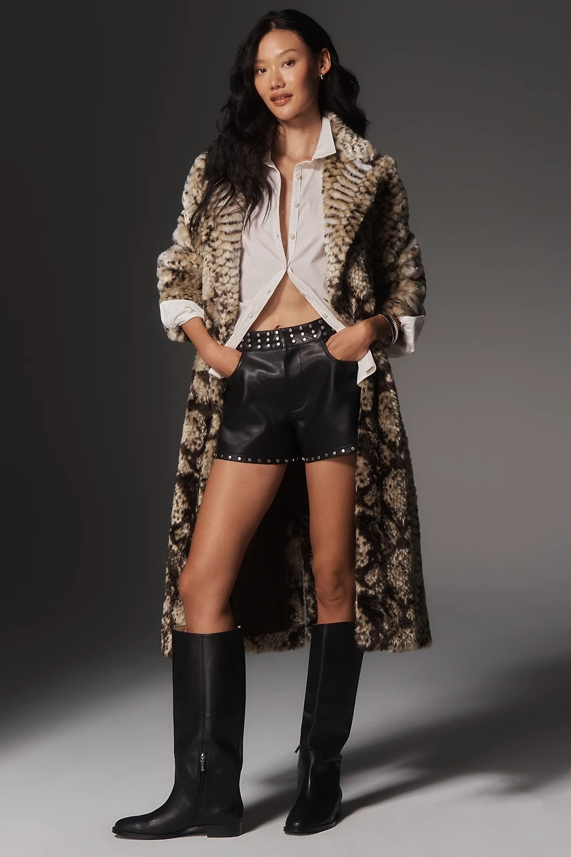 Unreal Fur Madam Grace Faux-Fur Snake Print Jacket
