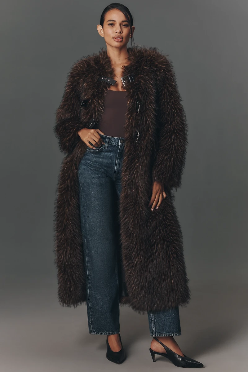 APPARIS Nolwen Faux-Fur Maxi Coat