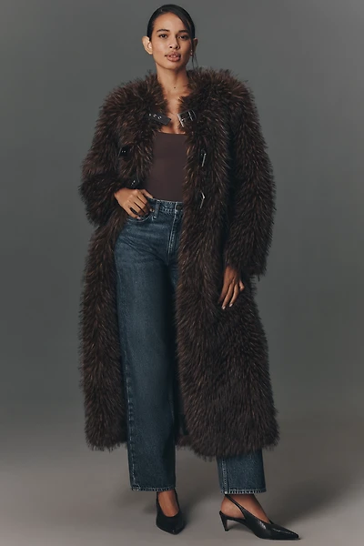 APPARIS Nolwen Faux-Fur Maxi Coat