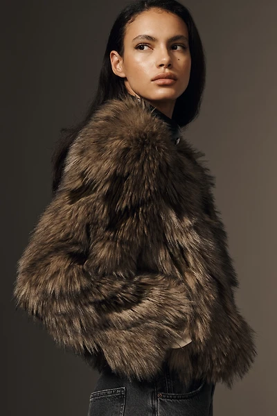APPARIS Lillet Patchwork Faux-Fur Jacket