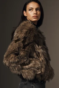 APPARIS Lillet Patchwork Faux-Fur Jacket