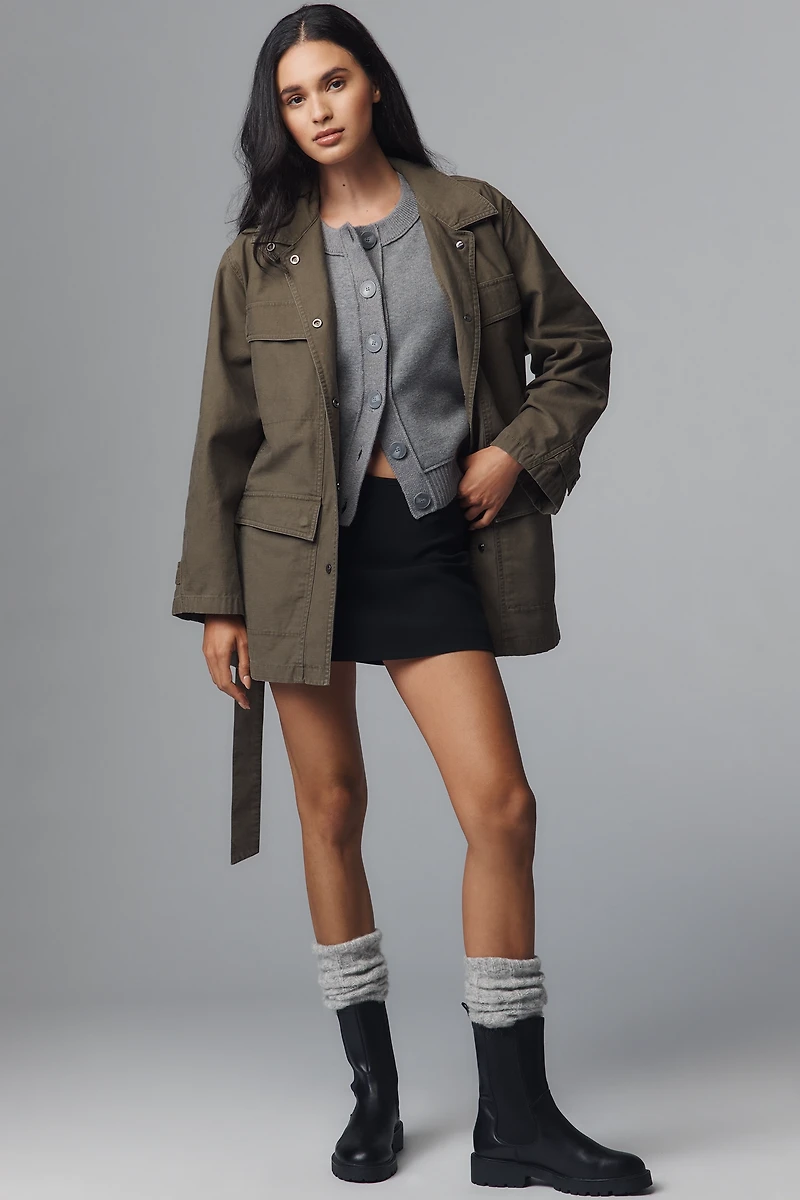 Closed Utility Parka Coat