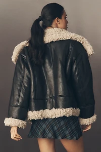 Lamarque Demi Faux-Shearling Coat