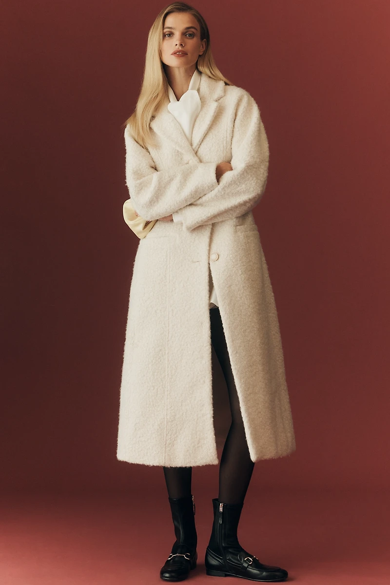 Maeve Tailored Bouclé Long Coat