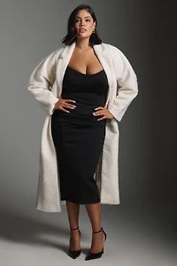 Maeve Tailored Bouclé Long Coat