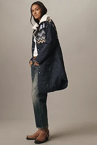 By Anthropologie Fairisle Mix Liner Jacket