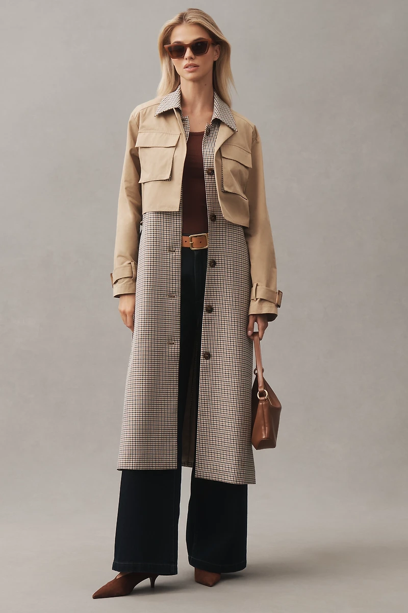 Mare Twofer Vest Trench Coat
