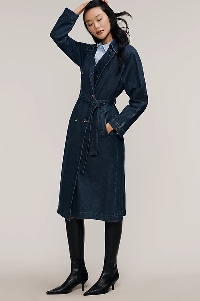 Pilcro Denim Trench Coat
