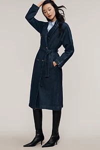 Pilcro Denim Trench Coat