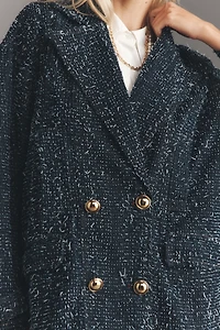 Maeve Needle-Punched Denim Blazer