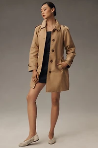 Ellen Tracy Belted Trench Coat