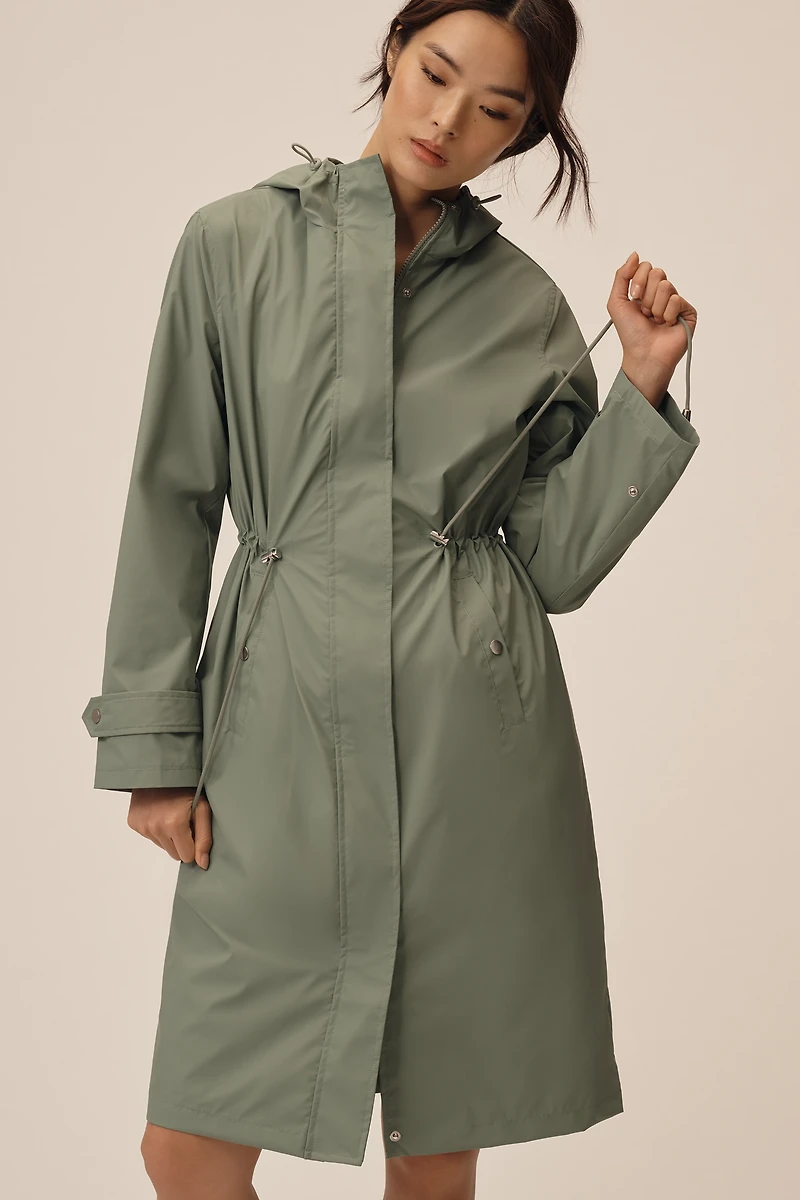 Ellen Tracy Longline Raincoat