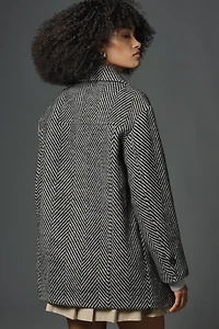 NVLT Chevron Double-Breasted Coat