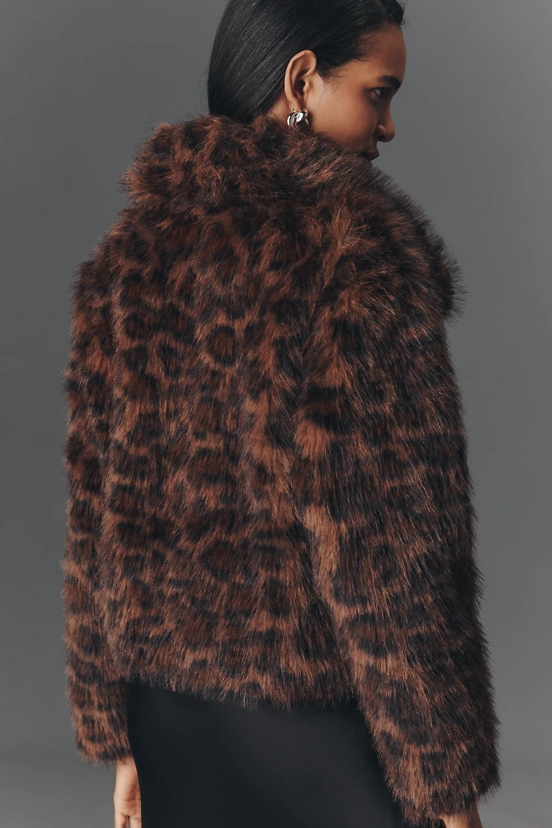 NVLT Faux-Fur Crop Jacket