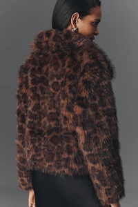 NVLT Faux-Fur Crop Jacket