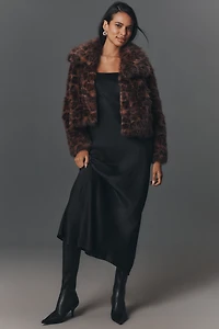 NVLT Faux-Fur Crop Jacket